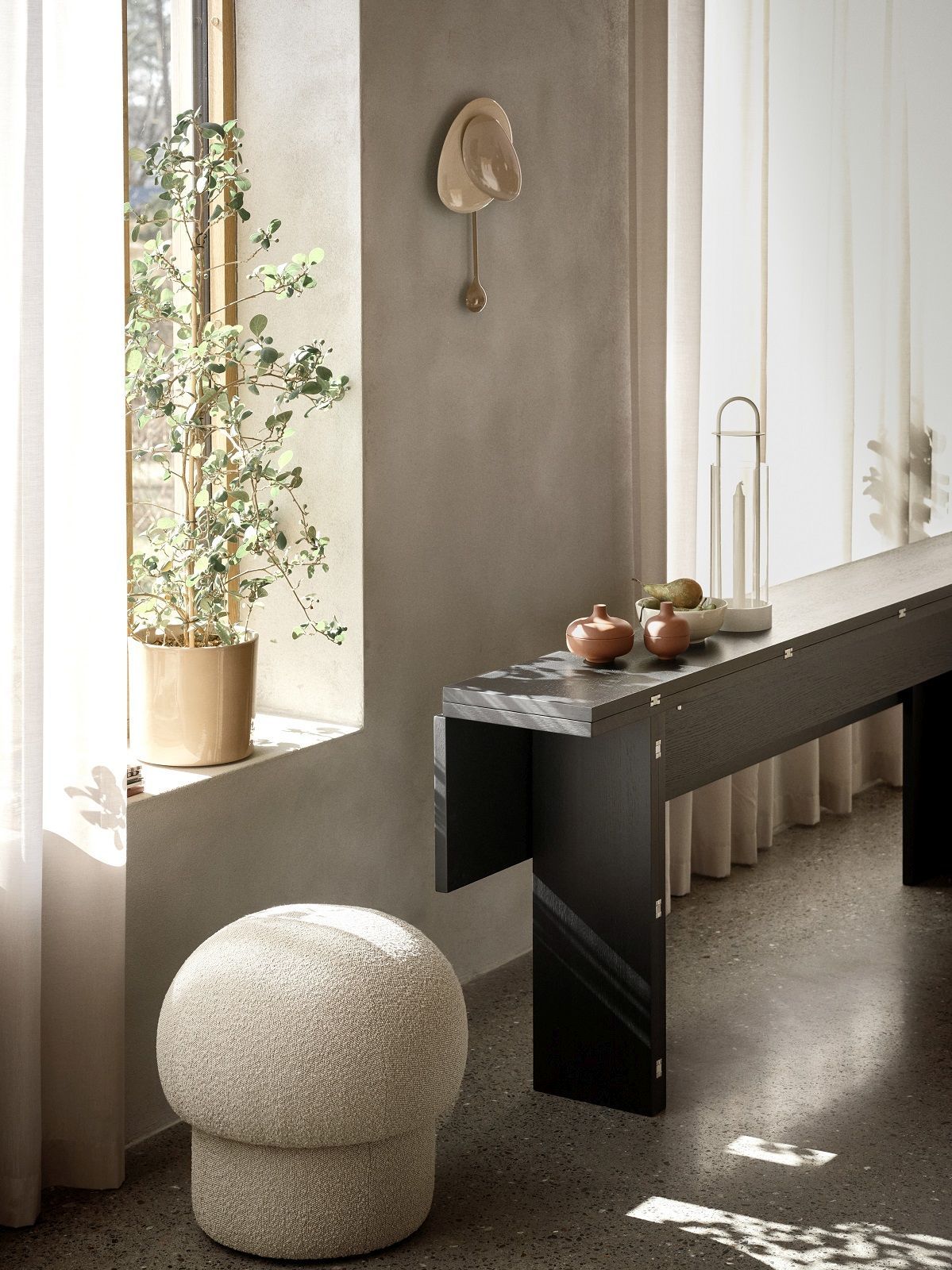 Uno Pouf Hocker 65 cm GRÜN Design House Stockholm EINZELSTÜCK