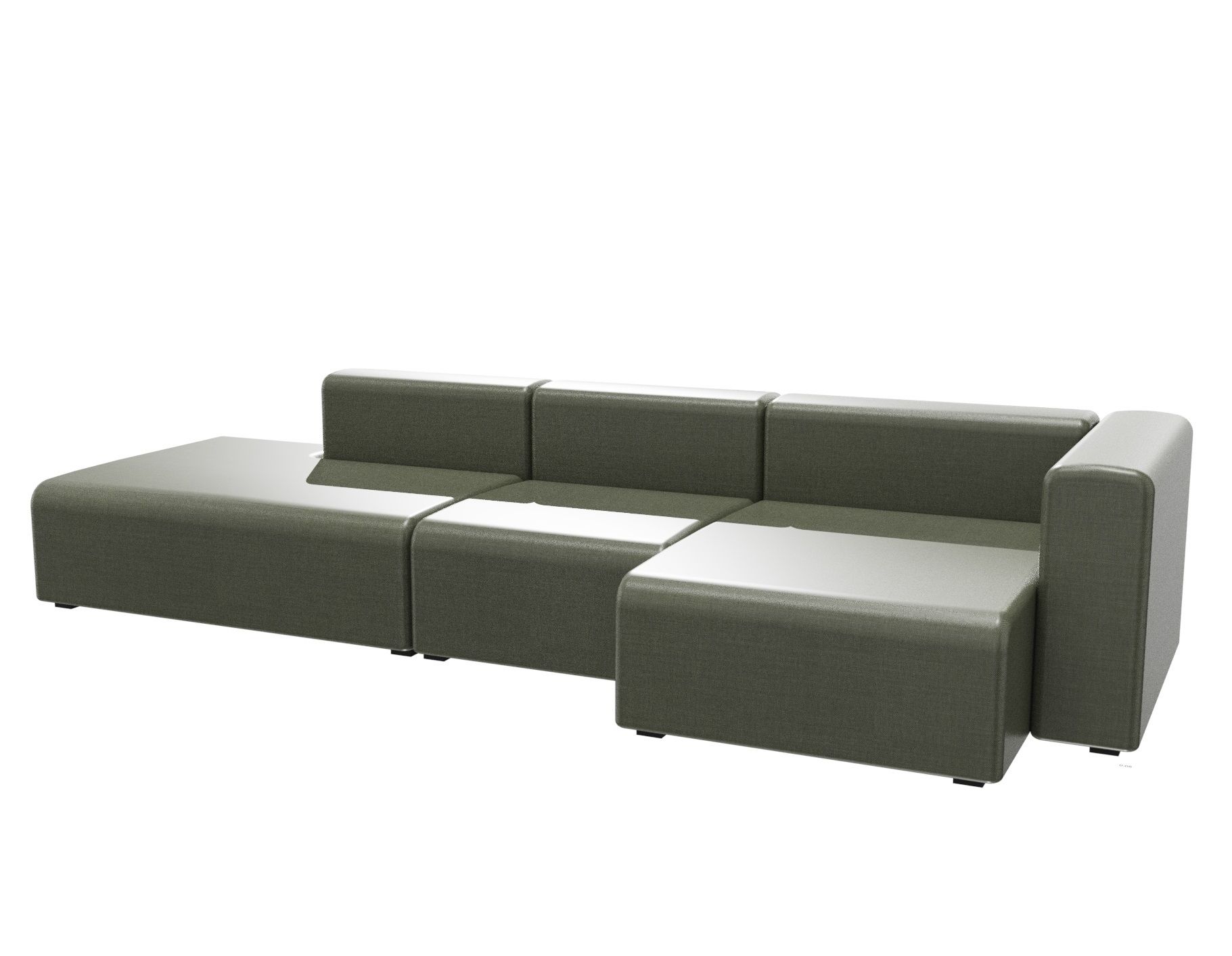 Mags Sofa 3-Sitzer Combination 4 Hay