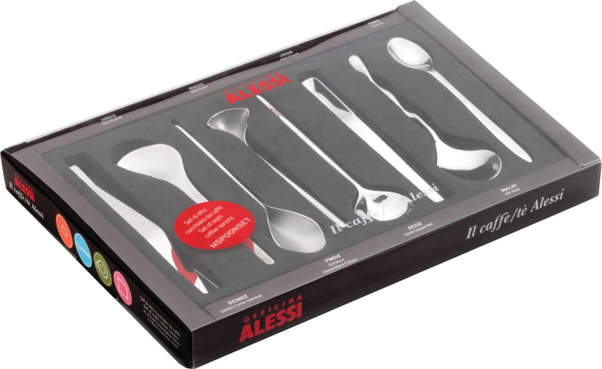 Il caffè/tè Kaffeelöffel 8er-Set Alessi