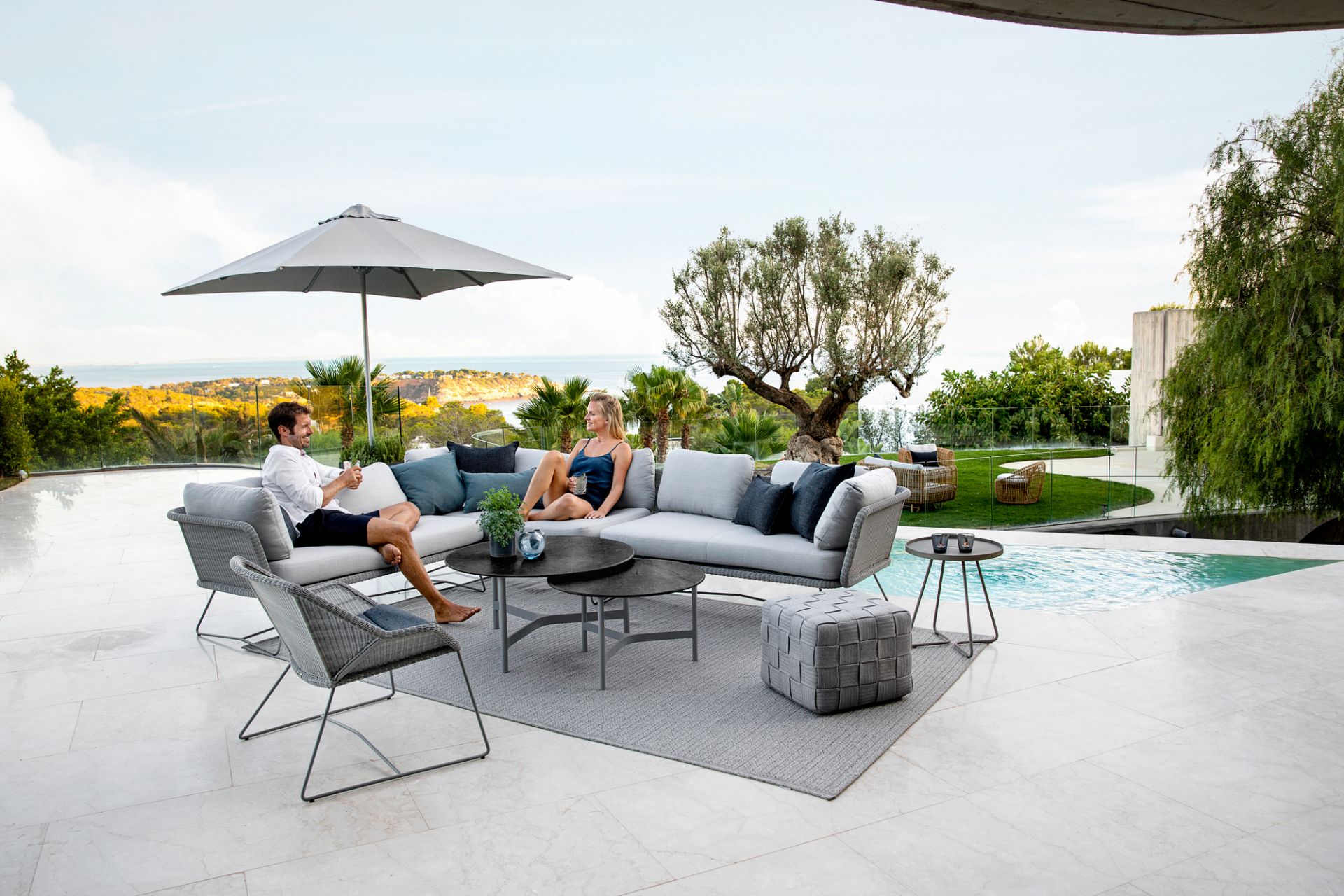 Horizon Outdoor 2-Sitzer Modulsofa Rechts Cane-Line
