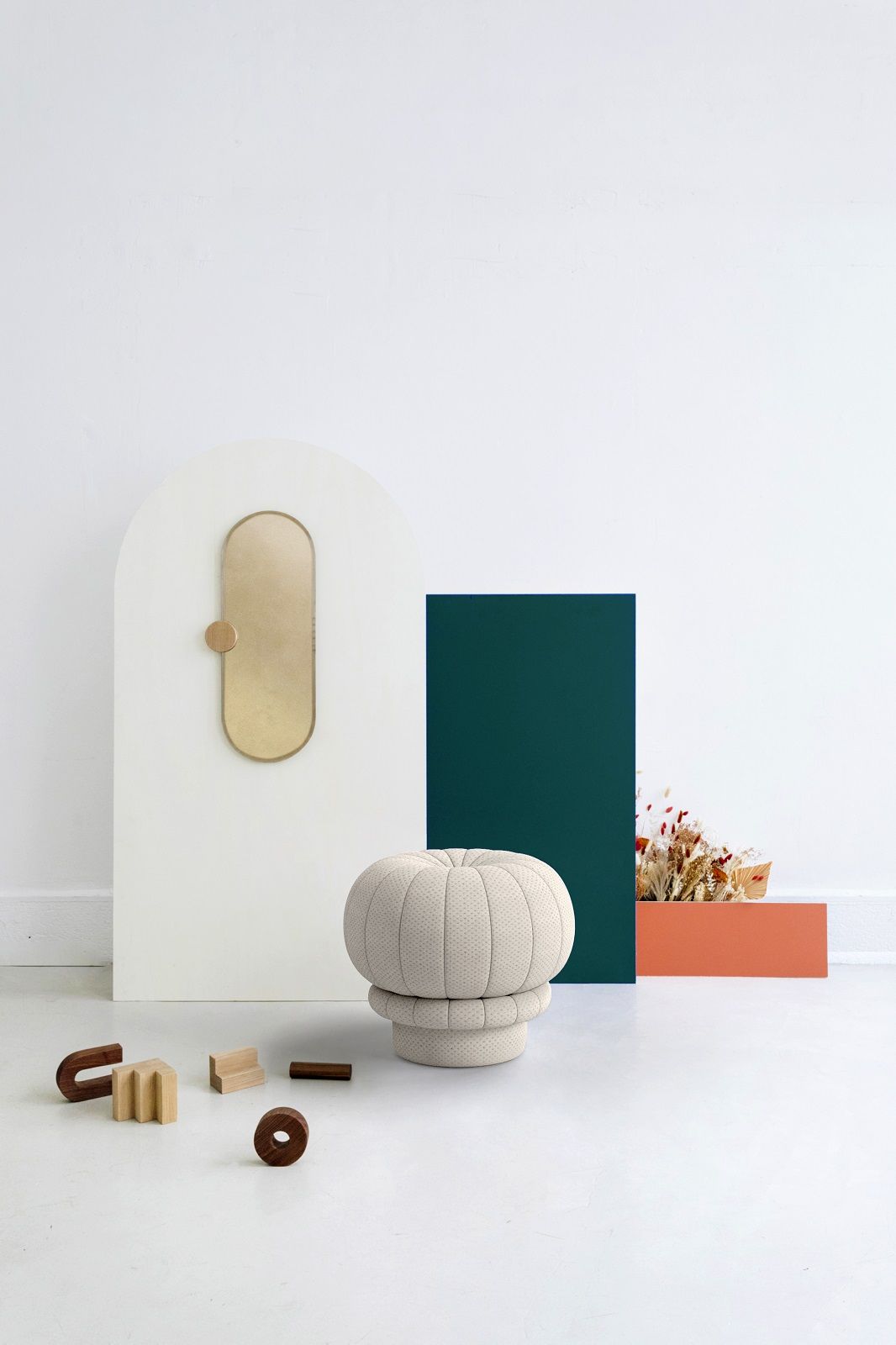 Claudie Pouf Hocker Hartô