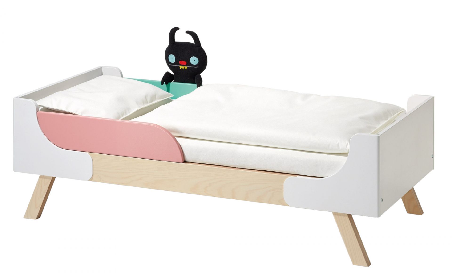 Verlängerungsset mit Lattenrost und Matratze für Famille Babybett Richard Lampert 