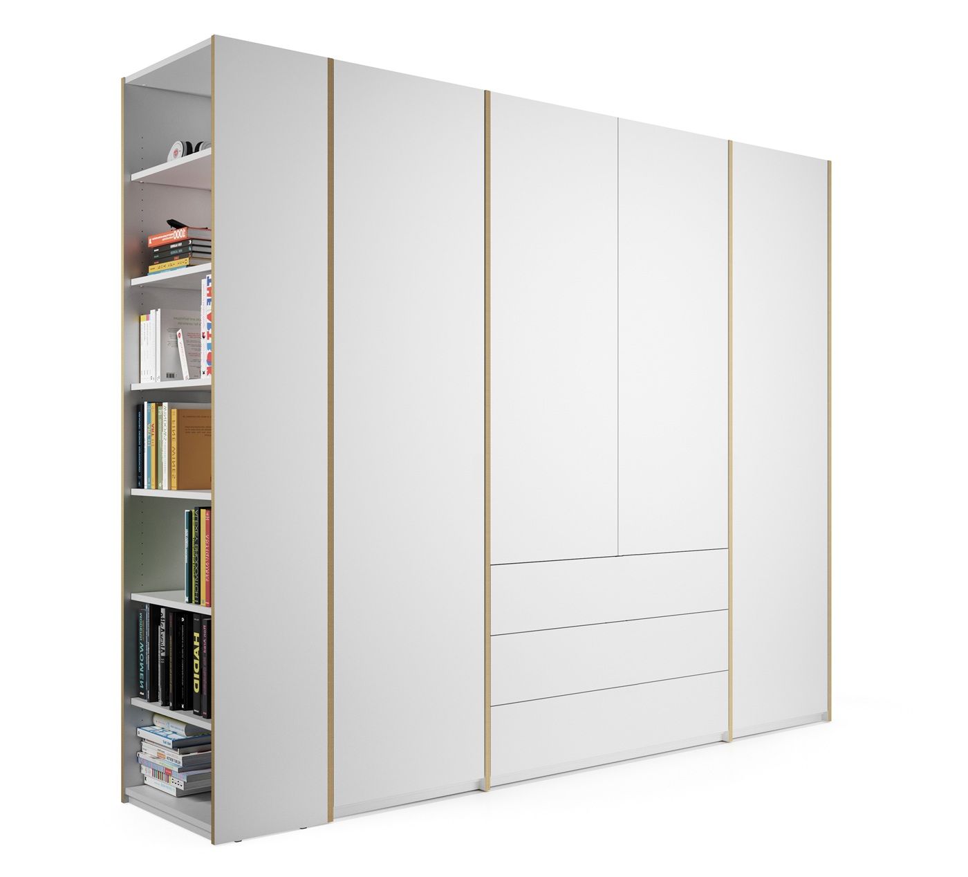 MODULAR PLUS Schrank mit Anbauregal links Müller Möbelwerkstätten