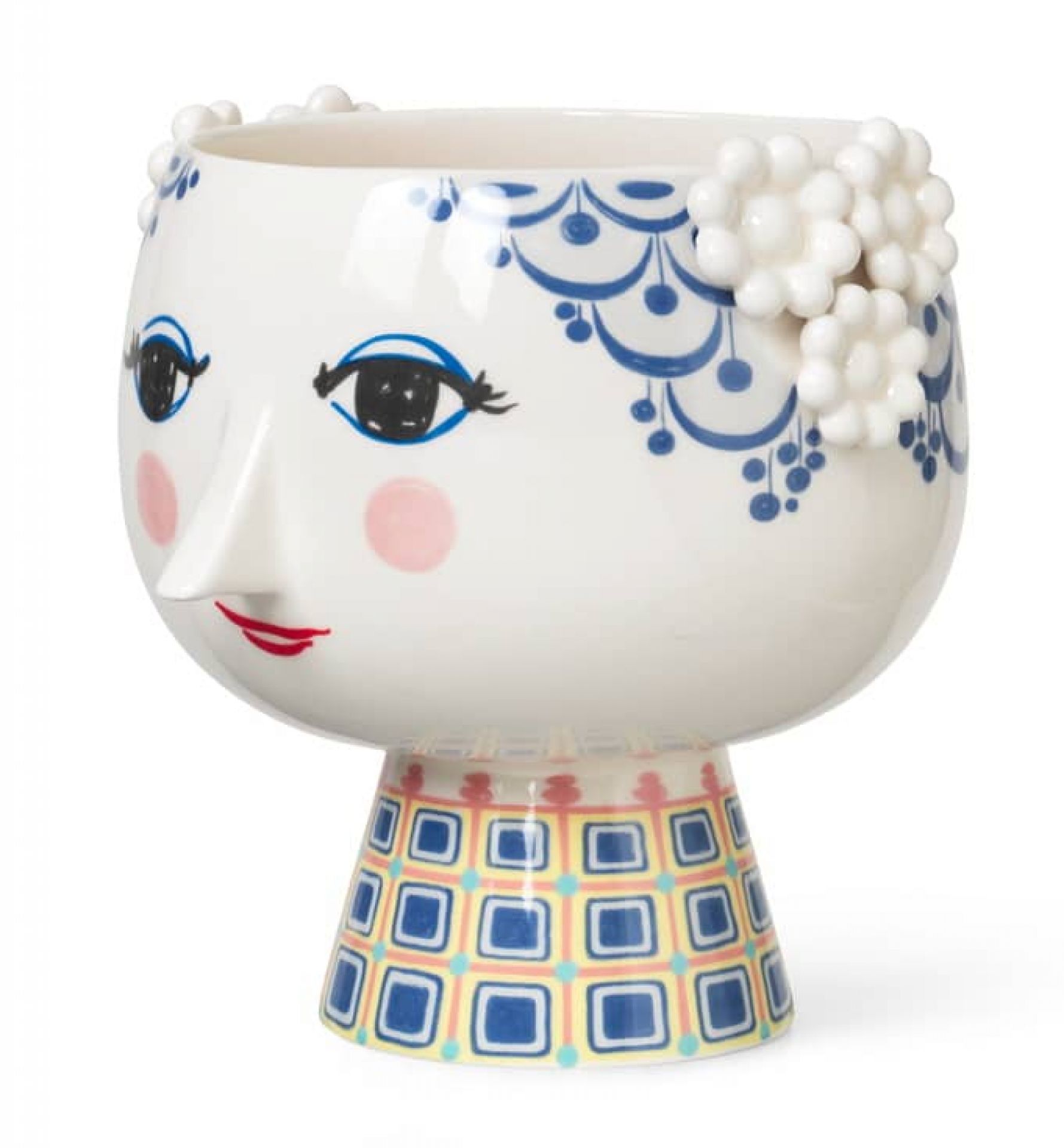 Eva Blumentopf 21 cm Blau Bjorn Wiinblad