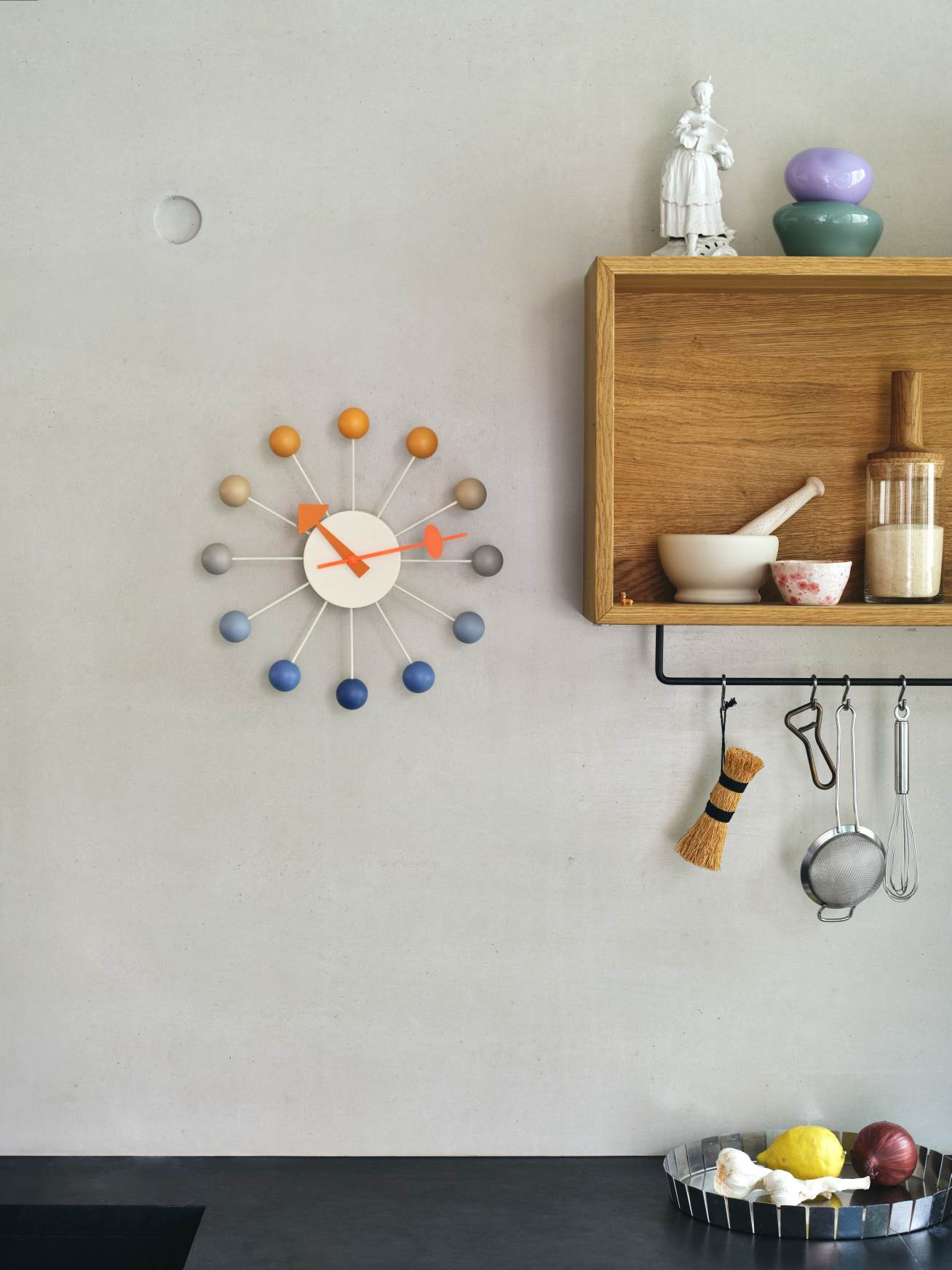 Ball Clock Wanduhr Sunrise Vitra LIMITED EDITION  