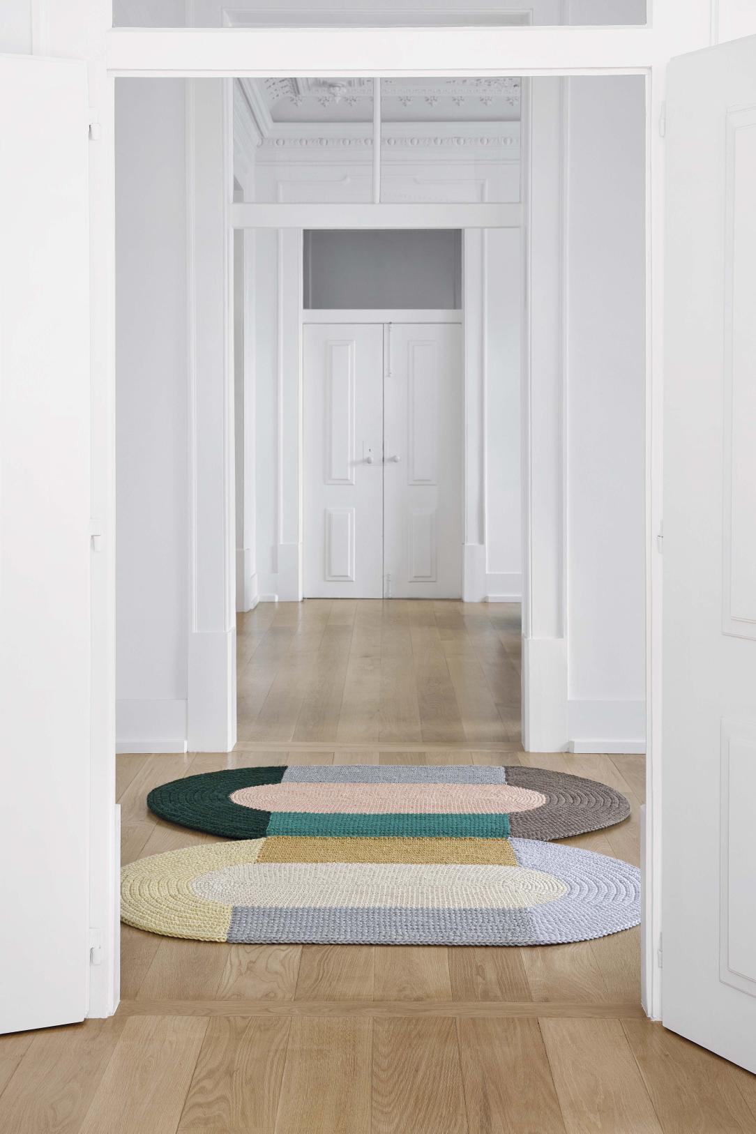 The Crochet Collection Embroidery Teppich 180x100 cm Gan Beige