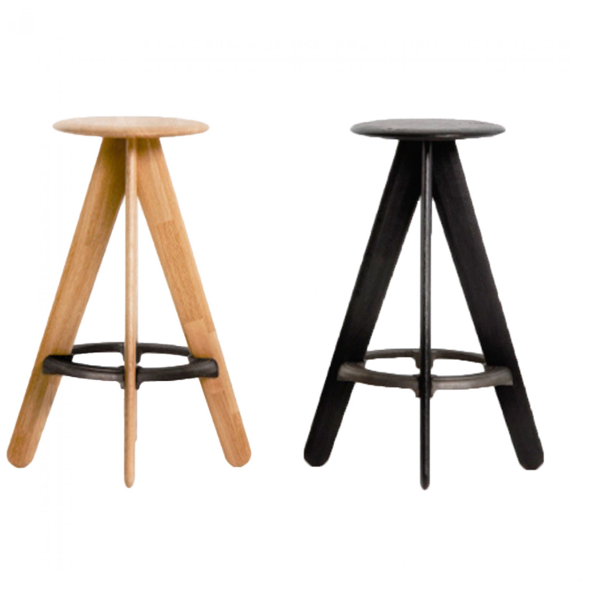 Slab Barhocker schwarz Tom Dixon