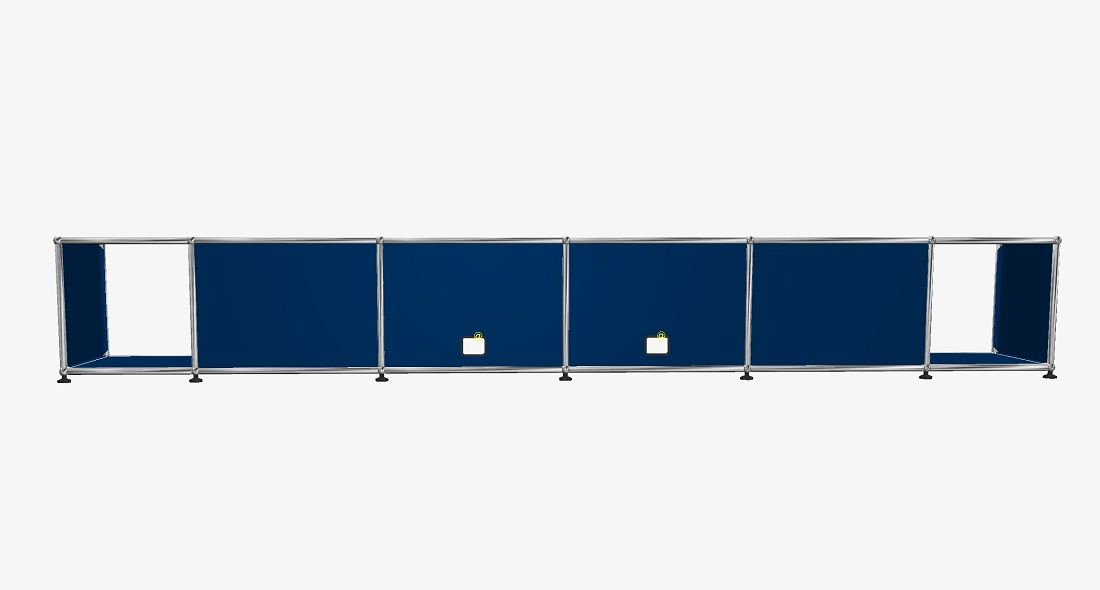 USM Board enzianblau ohne Schlösser Bx270 cm USM Haller EINZELSTÜCK