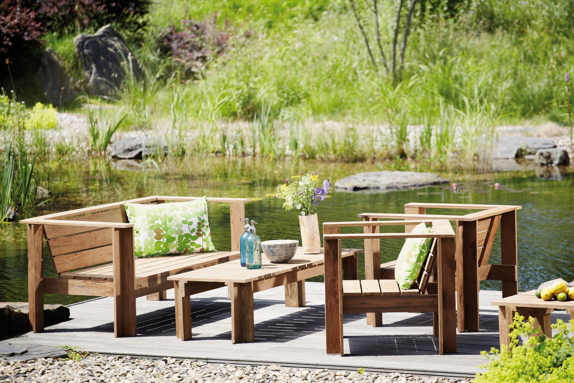 Batten Loungesessel Natur Jan Kurtz