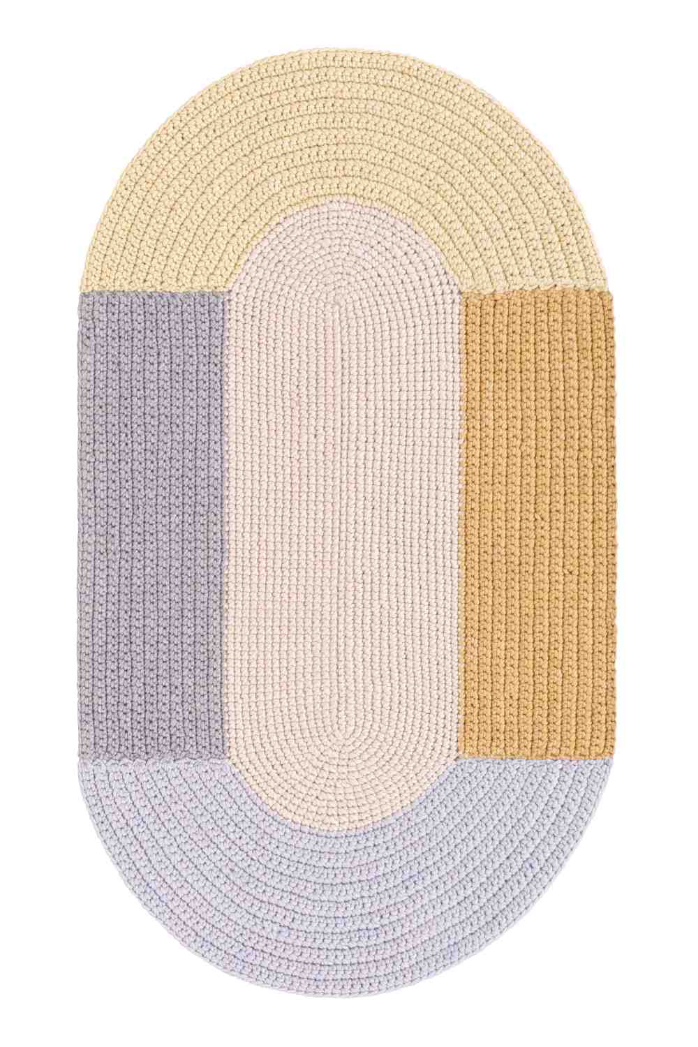 The Crochet Collection Embroidery Teppich 180x100 cm Gan Beige