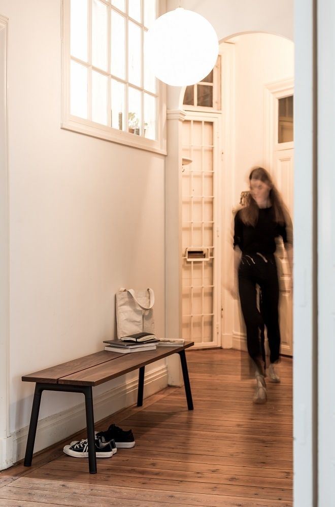 Run Bench 3-Sitzer Bank Emeco Aluminium/Akkoya