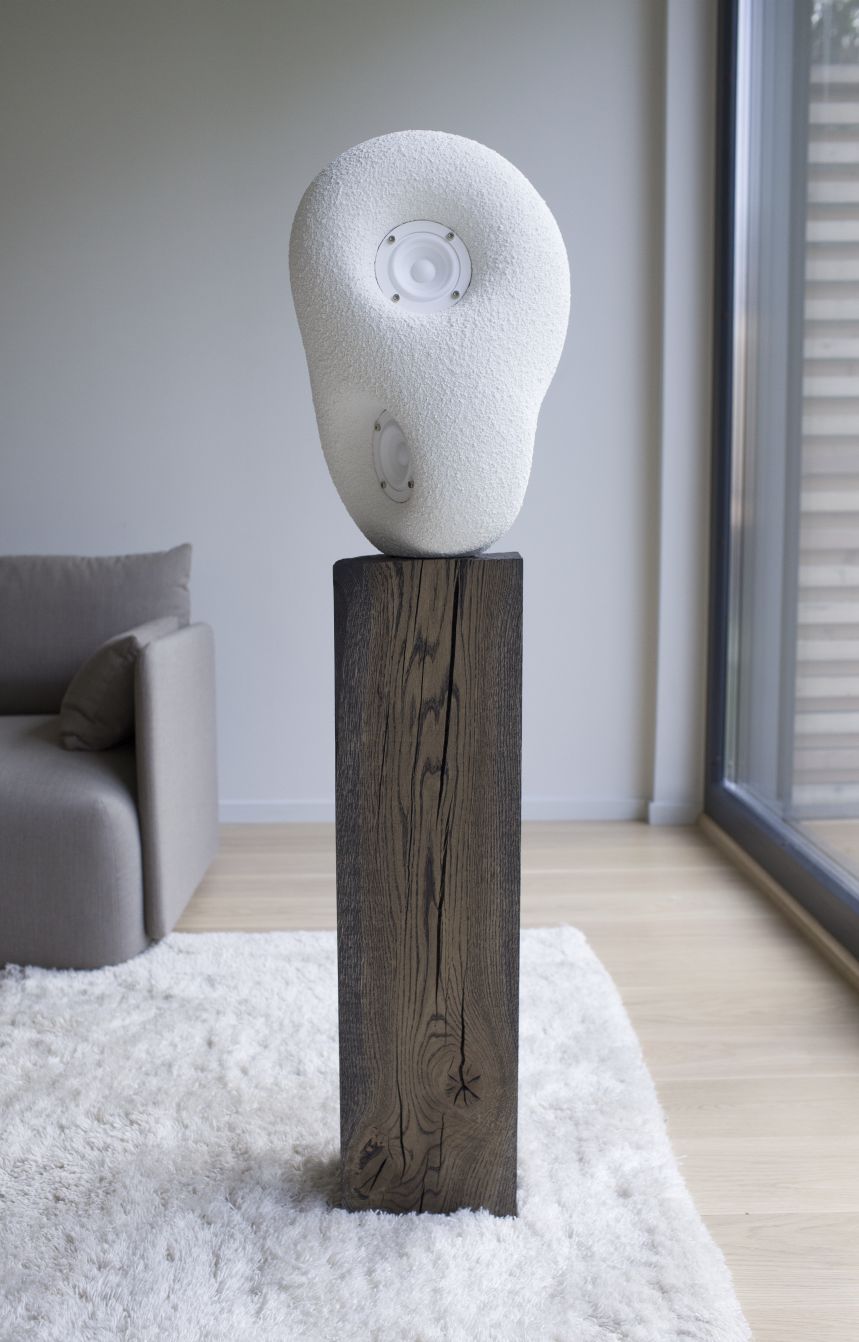 Akustische Skulptur Lautsprecher Transparent
