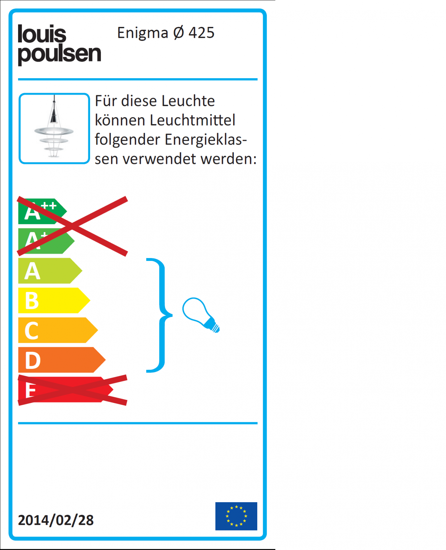 Enigma 425/545 Pendelleuchte Louis Poulsen