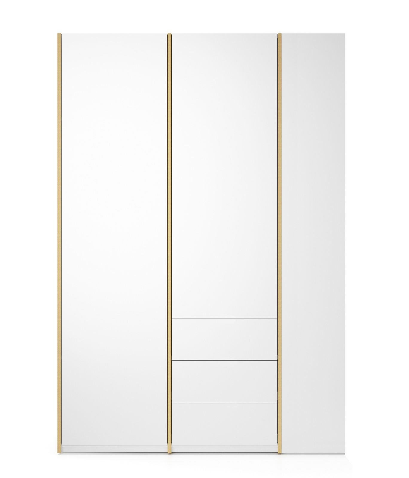 MODULAR PLUS Schrank Kombination mit Anbauregal rechts und 3 Schubkästen Müller Möbelwerkstätten
