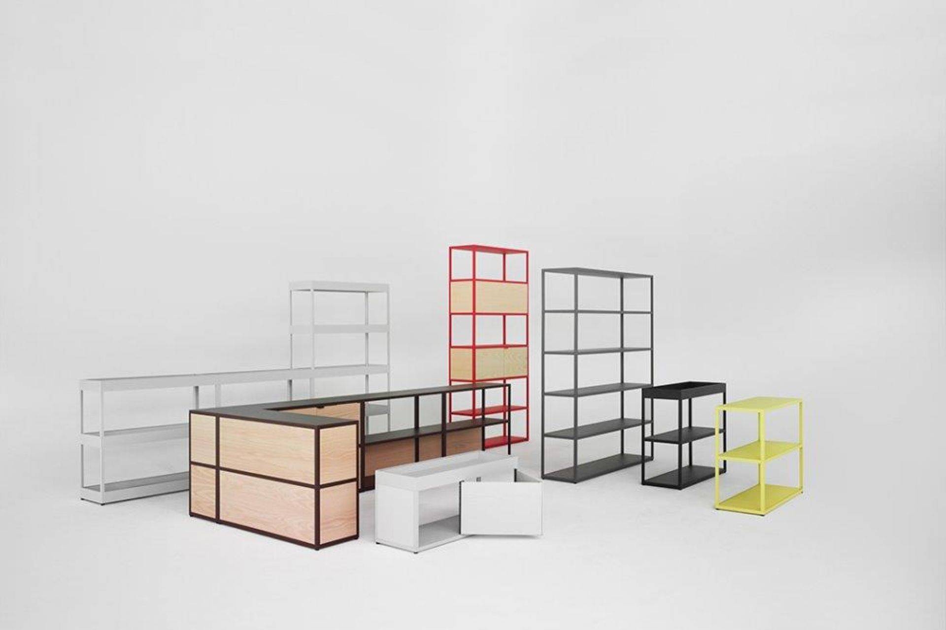 New Order Vertical Shelf Regal Hay