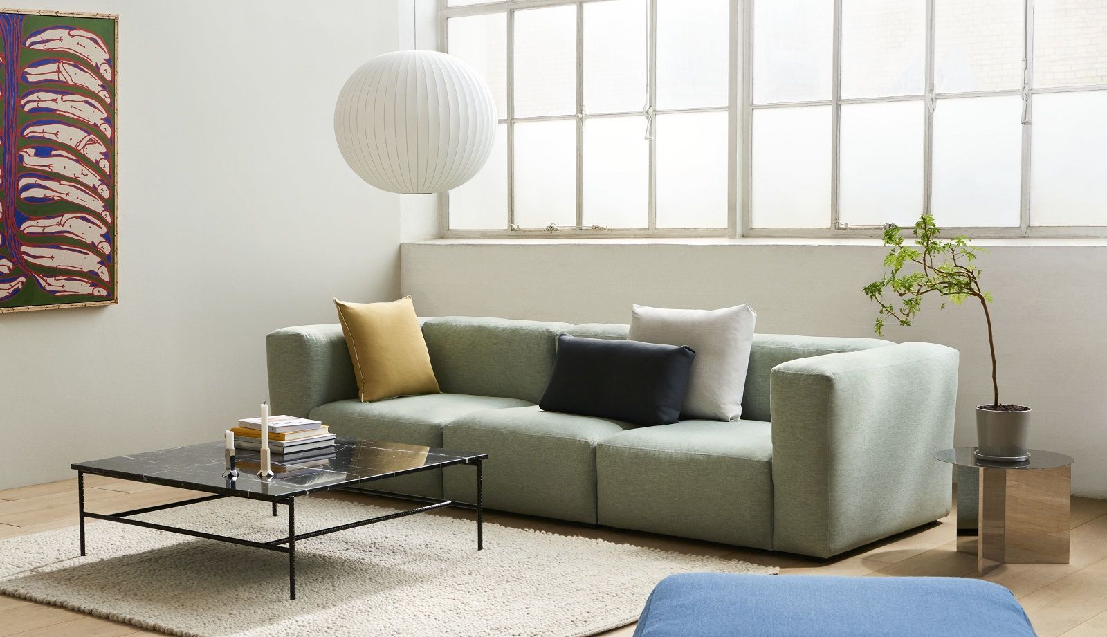 Mags Connectable Modules 1963 Wide Middle Sofa Modul Hay