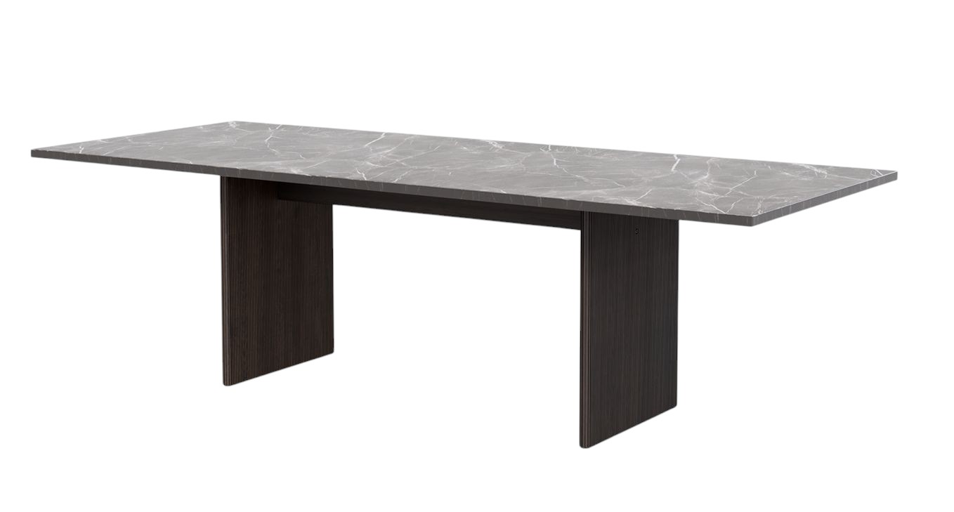 Cabin Square Table Esstisch Jura Grau Blau/Dunkle Eiche Vipp 