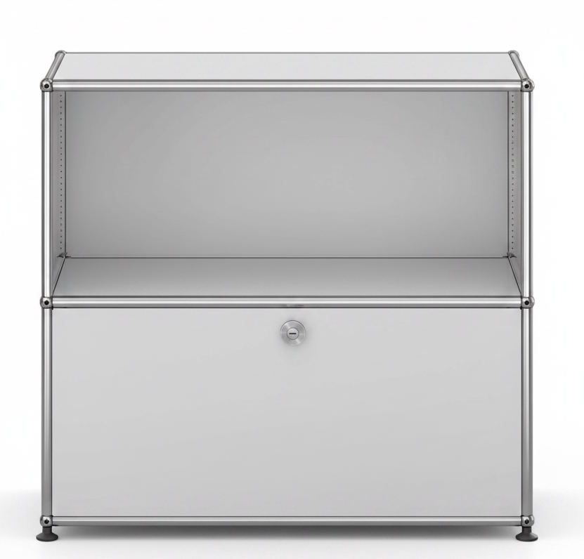 USM Haller Sideboard 1 Offen / 1 Klappe Lichtgrau