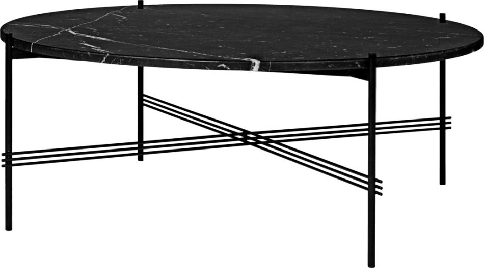 TS Coffee Table 105 Couchtisch Schwarzer Marquina Marmor Gubi 