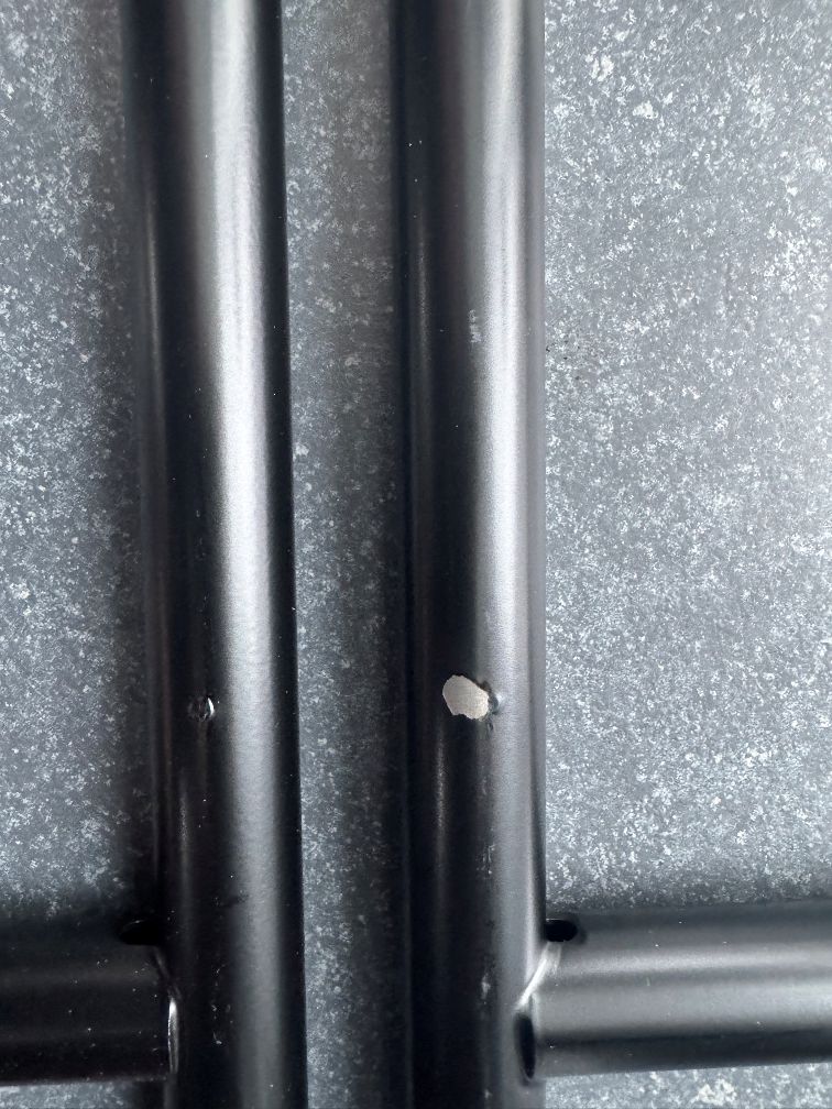 Eiermann 3 Tischgestell farbig SCHWARZ 58x29 cm Richard Lampert MÄNGELEXEMPLAR 