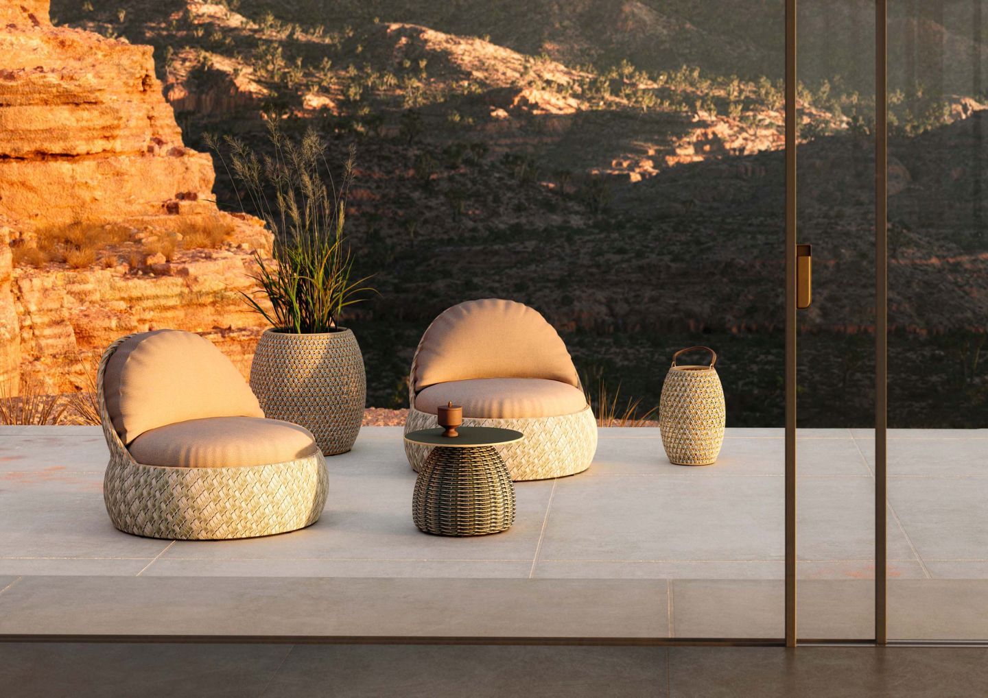 Dala Lounge Chair mit Polster Dedon