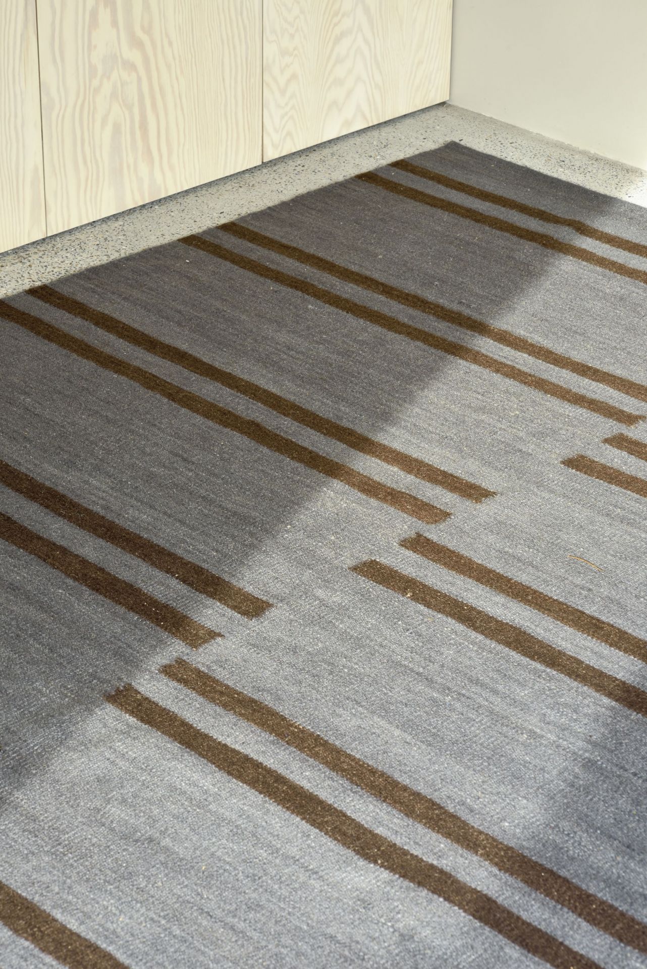 Blue Mazandaran Kilim Teppich 170x240 cm Ethnicraft AUSSTELLUNGSSTÜCK