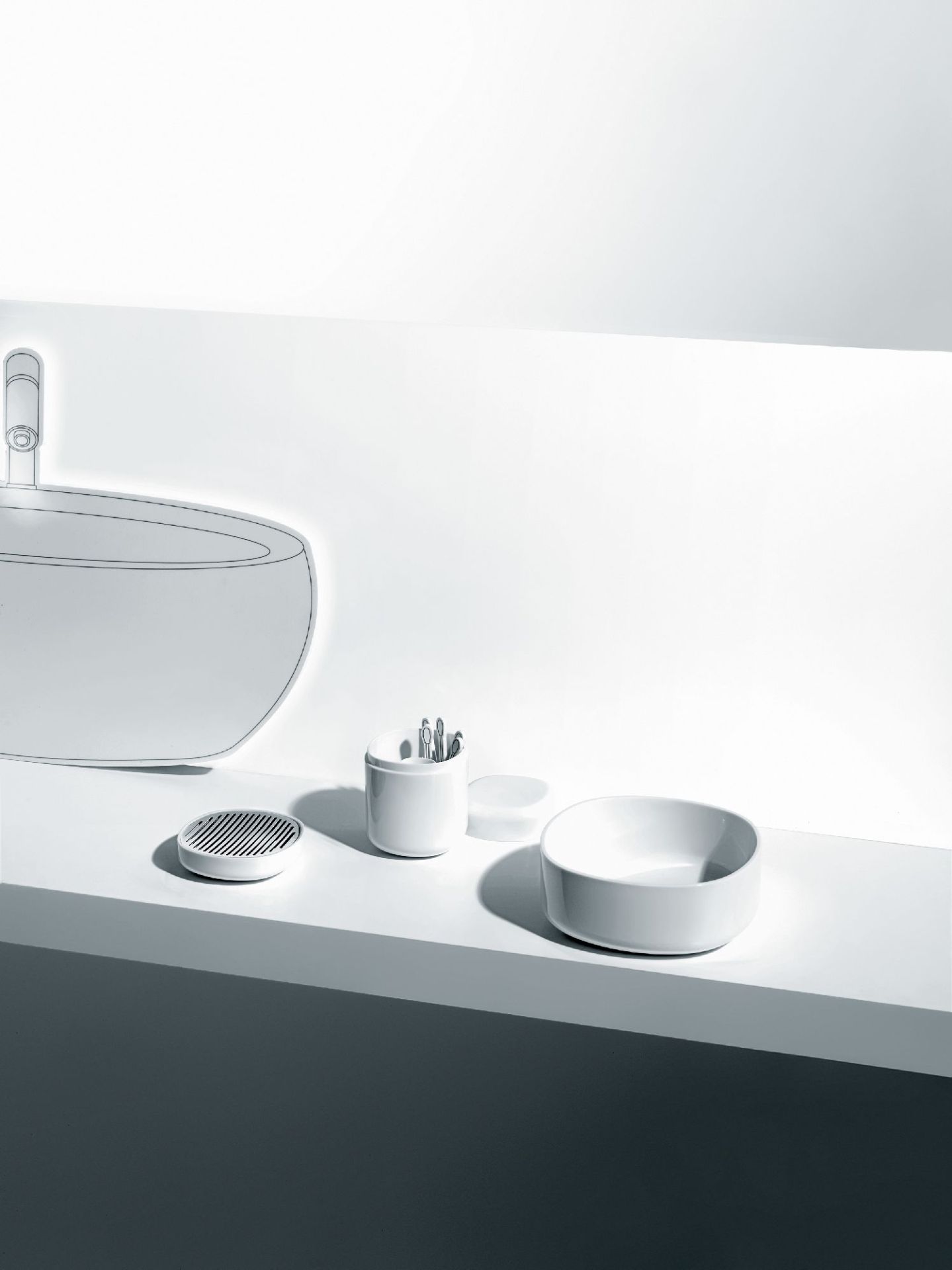 Birillo Wattestäbchenbehälter PL09 Alessi