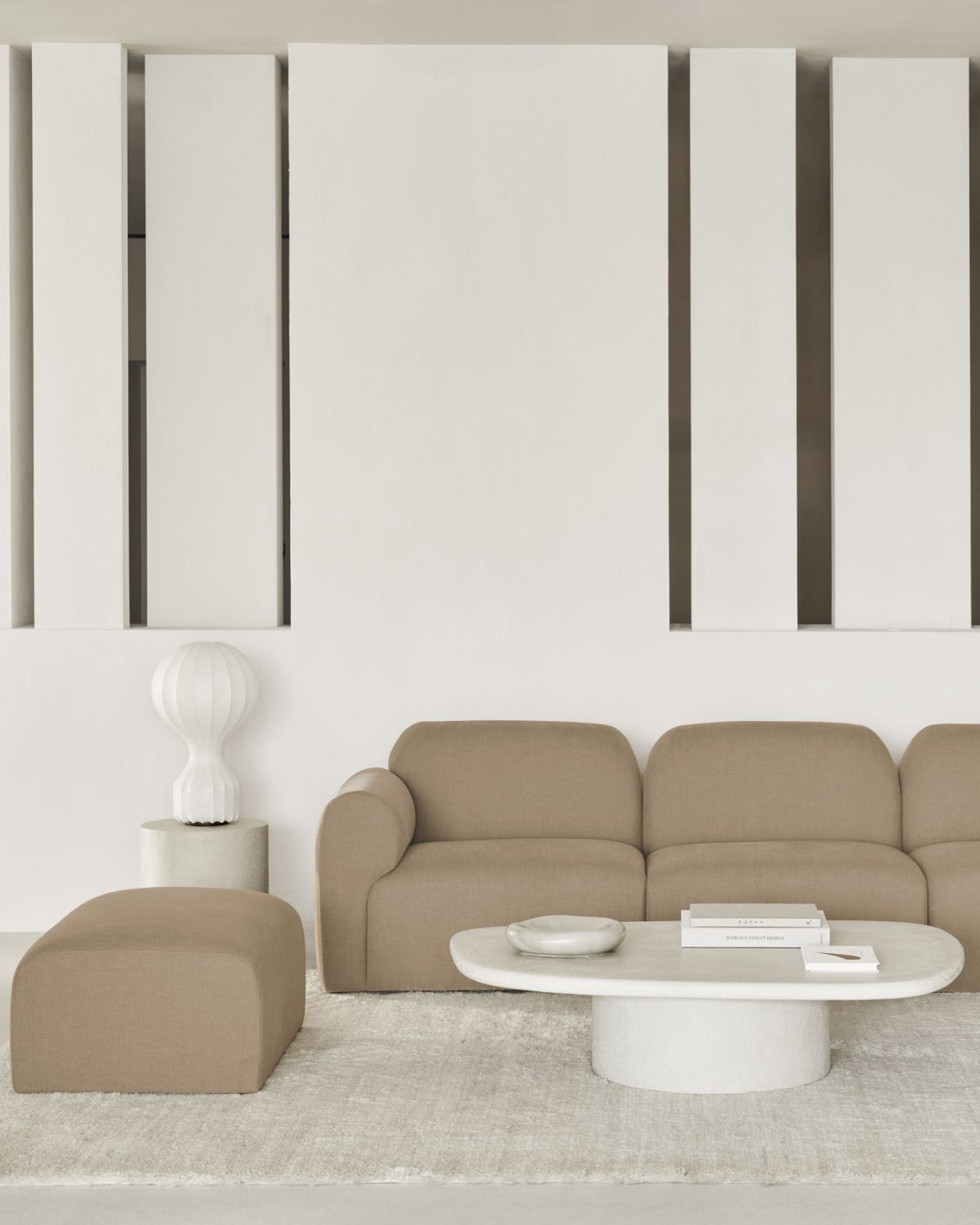 Bulky Modulsofa Light Sepia Liegeposition rechts Ethnicraft