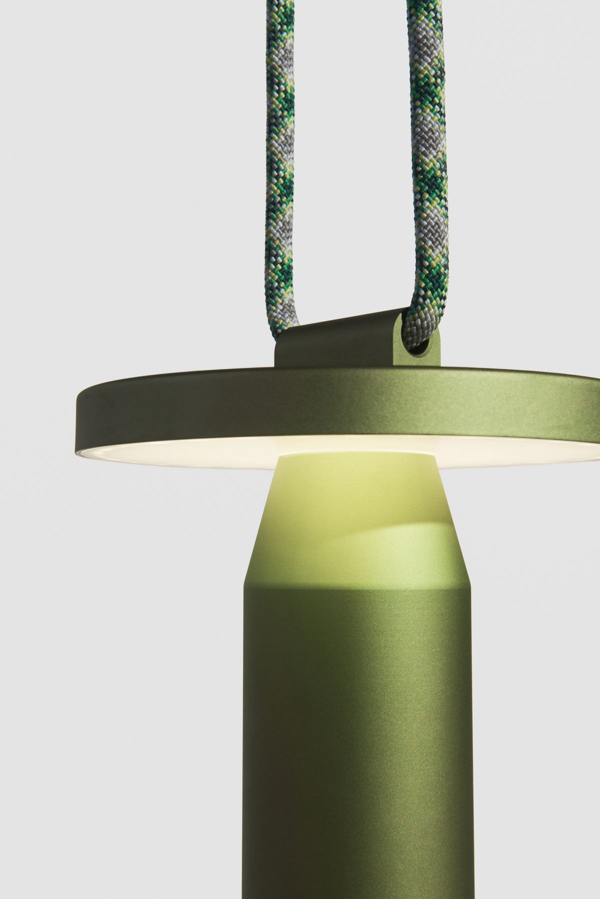 Ersatzkordel 5 Meter für Quasar Nomad Lamp Akkuleuchte HELLGRÜN / GRAU Petite Friture EINZELSTÜCK