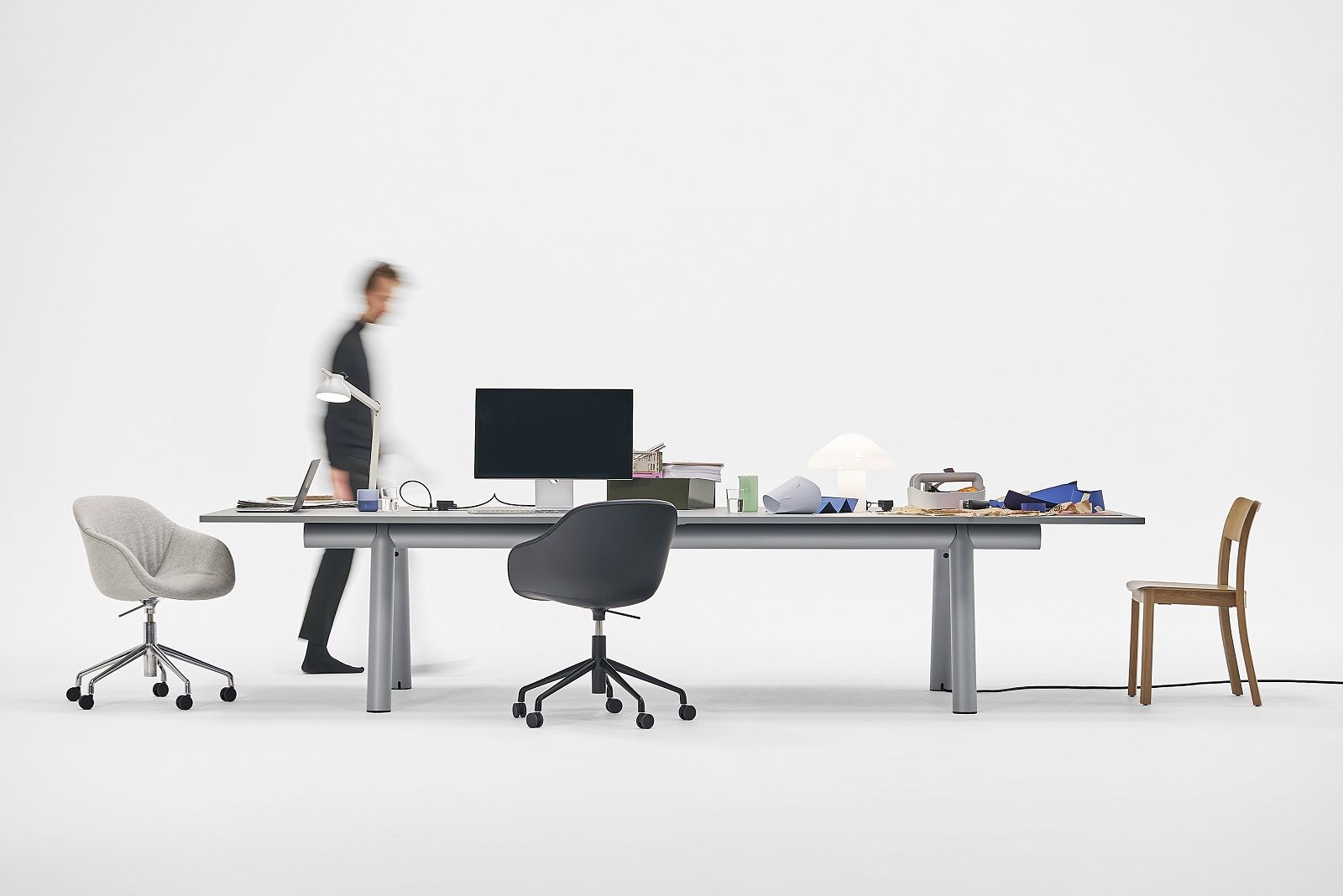 Boa Table Tisch / Konferenztisch B 350 x T 128 x H 75 cm Hay  