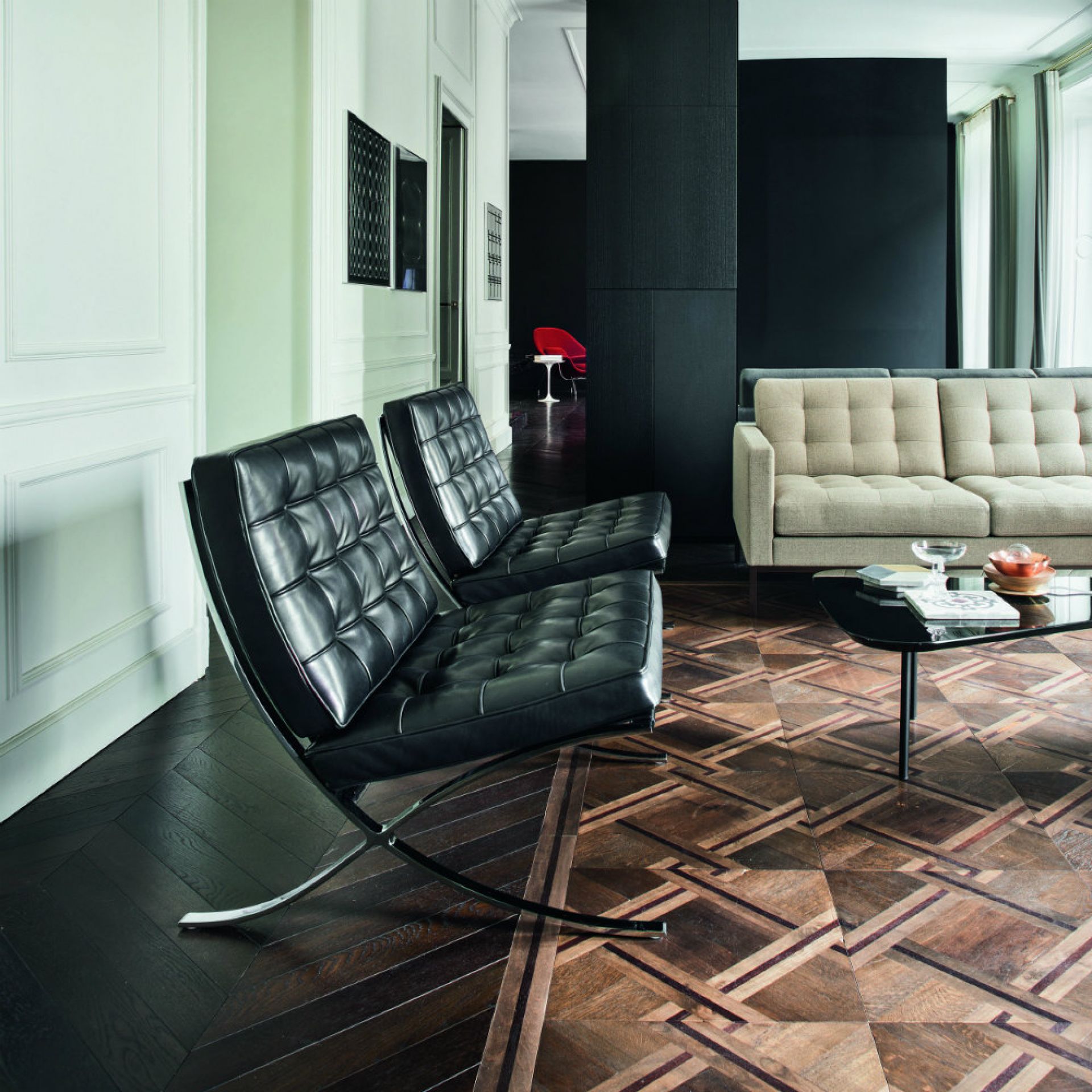 Barcelona RELAX Sessel Venezia dark brown Knoll International QUICK SHIP