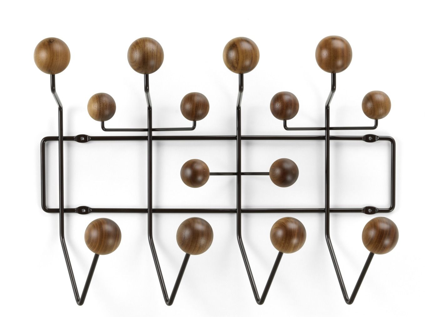 Eames Hang it all Garderobe Nussbaum natur Vitra NEUE VERSION  