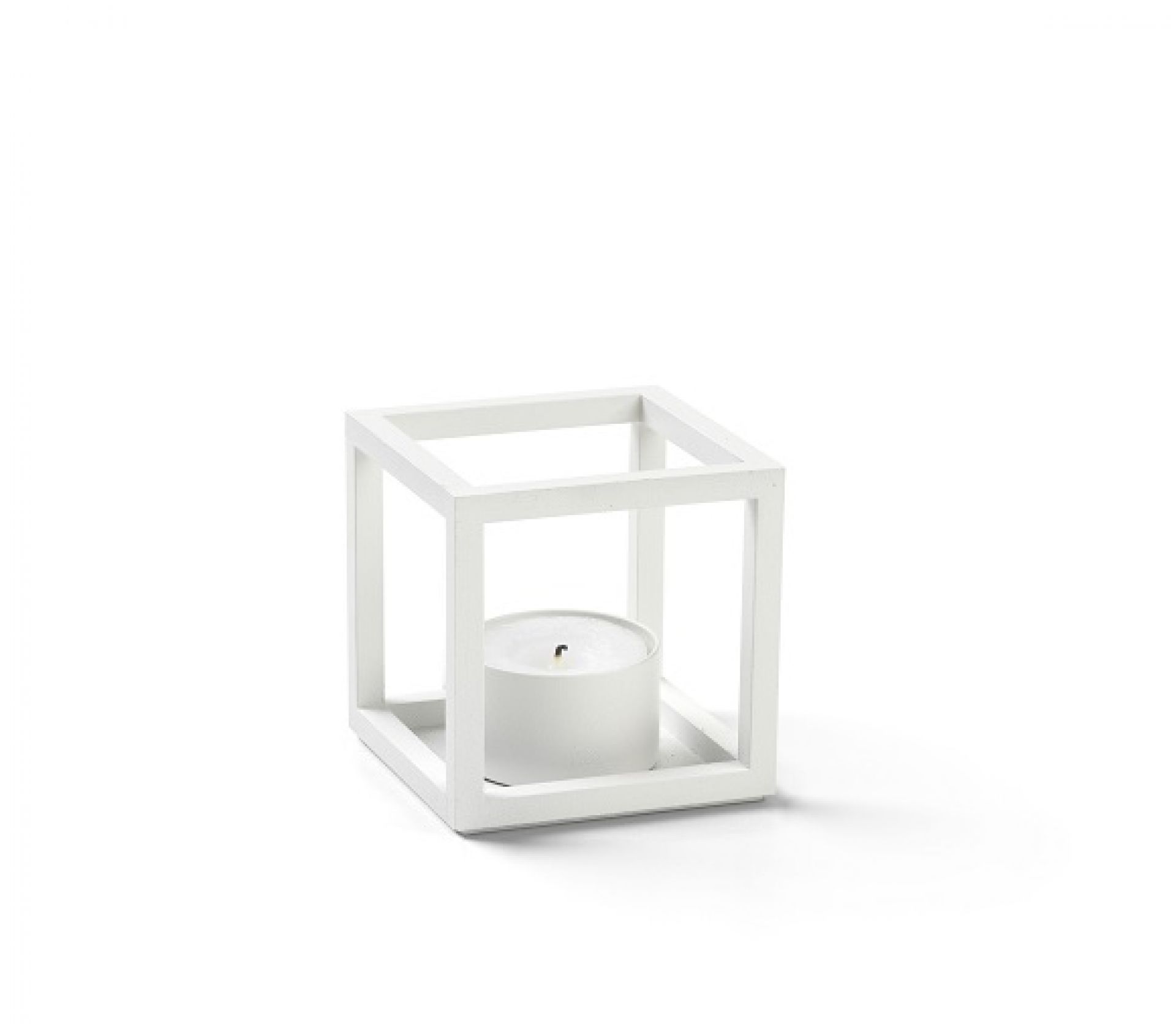 Kubus T Tealight Teelichthalter Audo Weiß EINZELSTÜCK