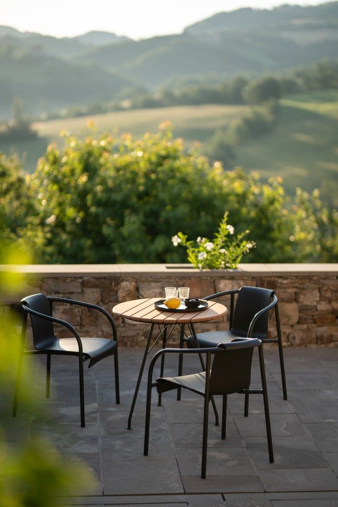 Nami Armrest Dining Chair Armlehnen Stuhl Outdoor Houe