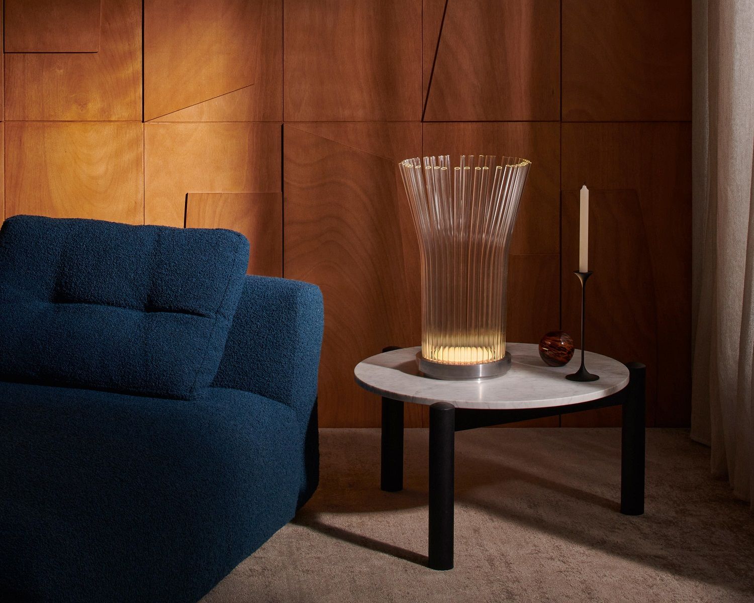 Fluxus-E Tischleuchte mit Stielen aus Borosilikatglas Cassina