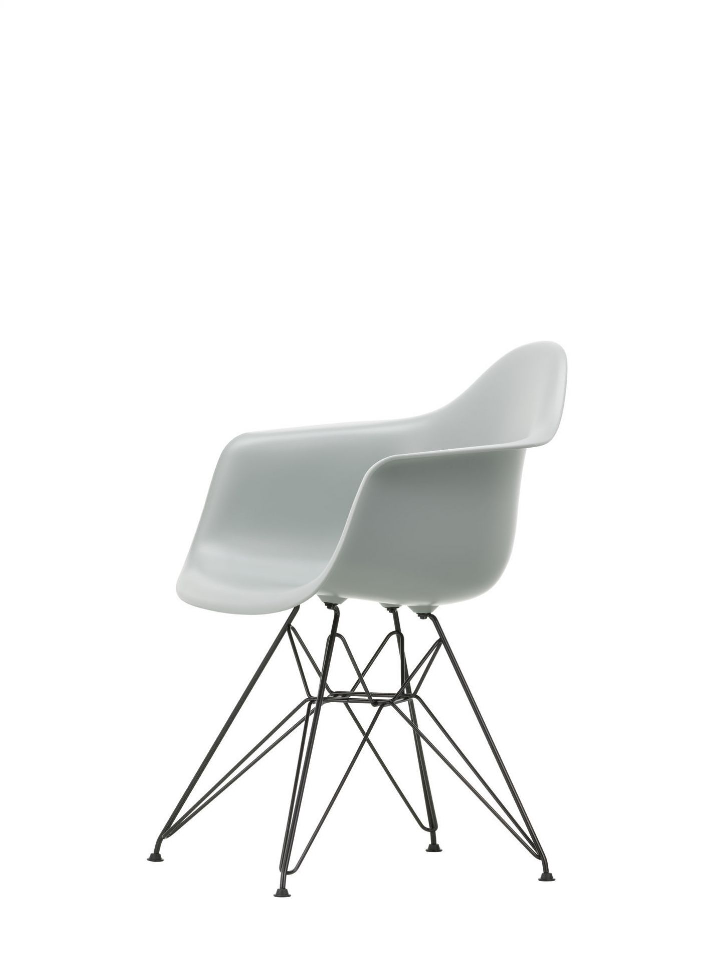 Eames Plastic Arm Chair DAR Stuhl Vitra Schwarz - Granitgrau