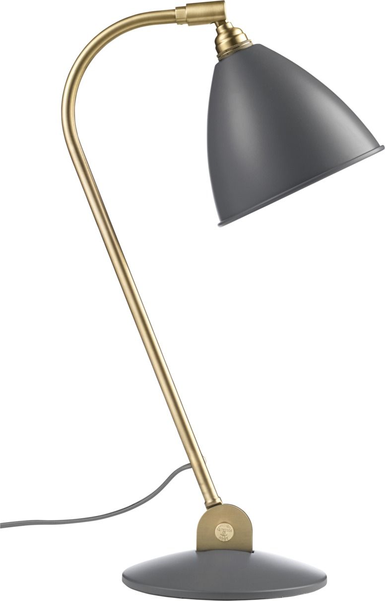 Bestlite BL 2 Tischleuchte Grau / Messing Gubi