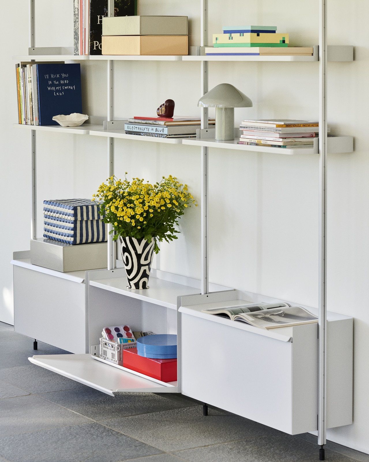Pier System 1041 1 Column Regal / Garderobe Hay