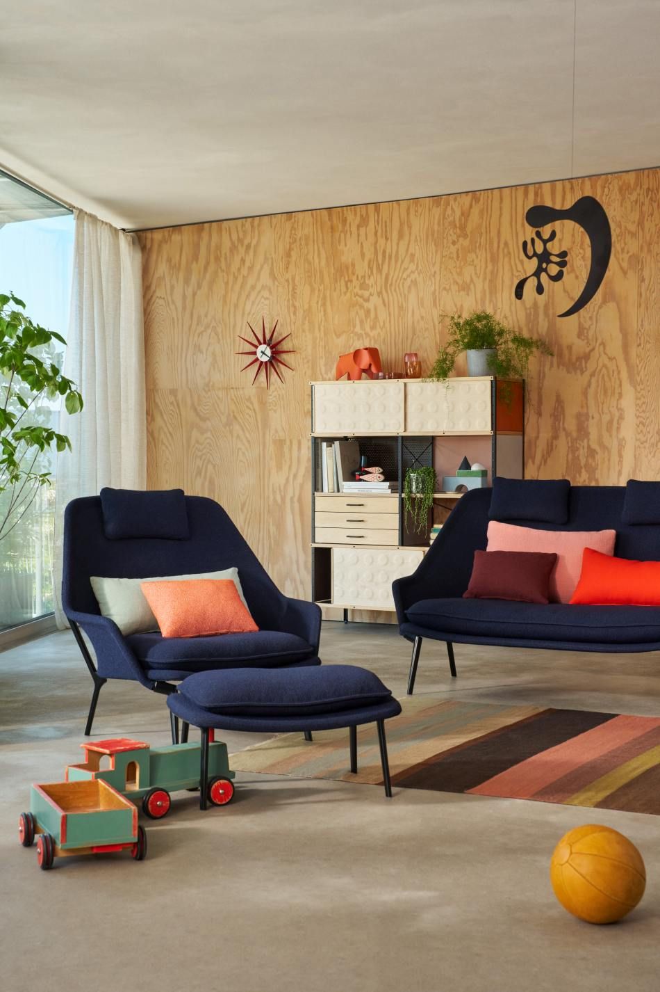 Slow Chair Ottoman Stoff Vitra 