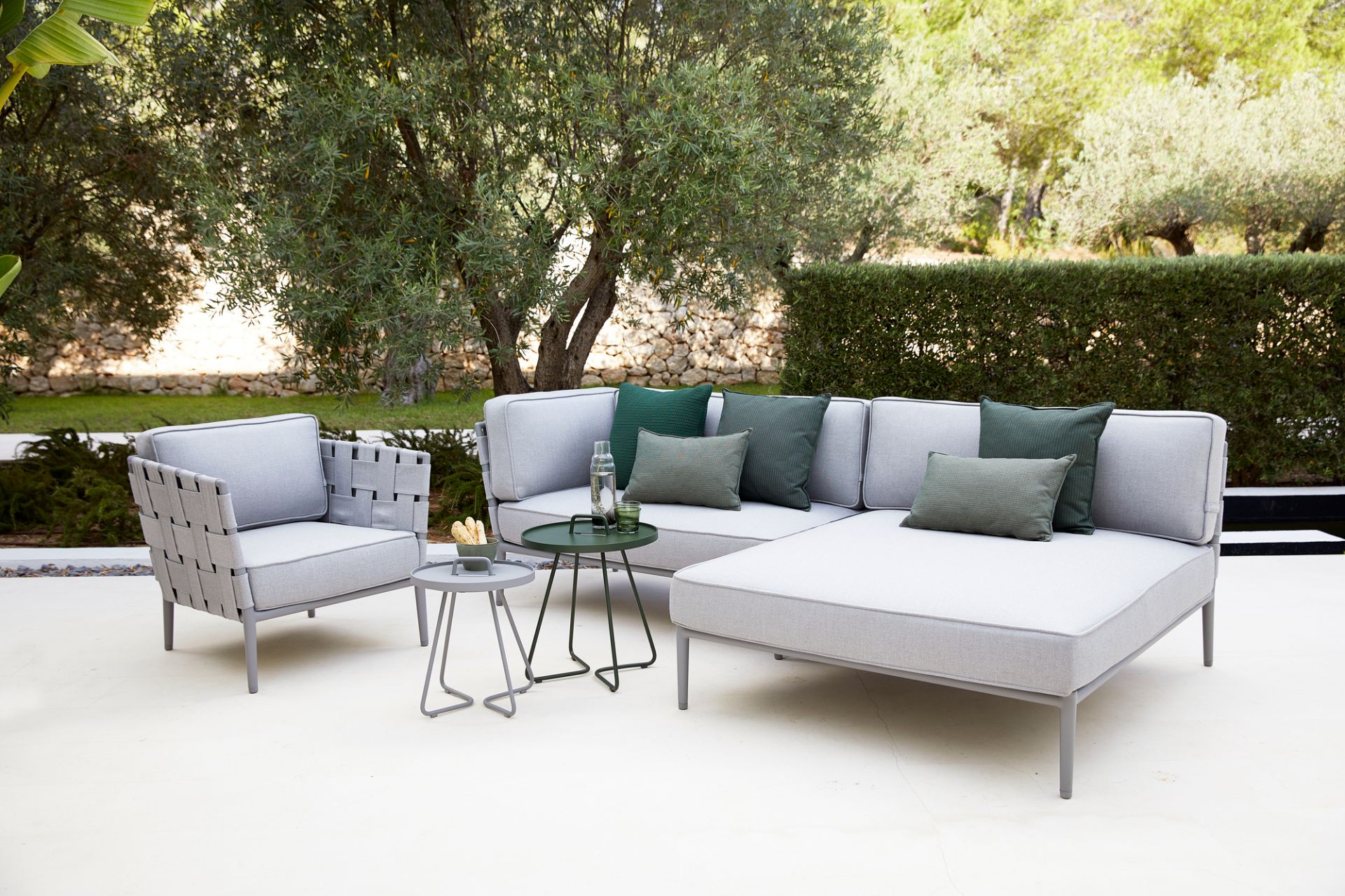 Conic AirTouch Outdoor Loungesessel hellgrau Cane-Line