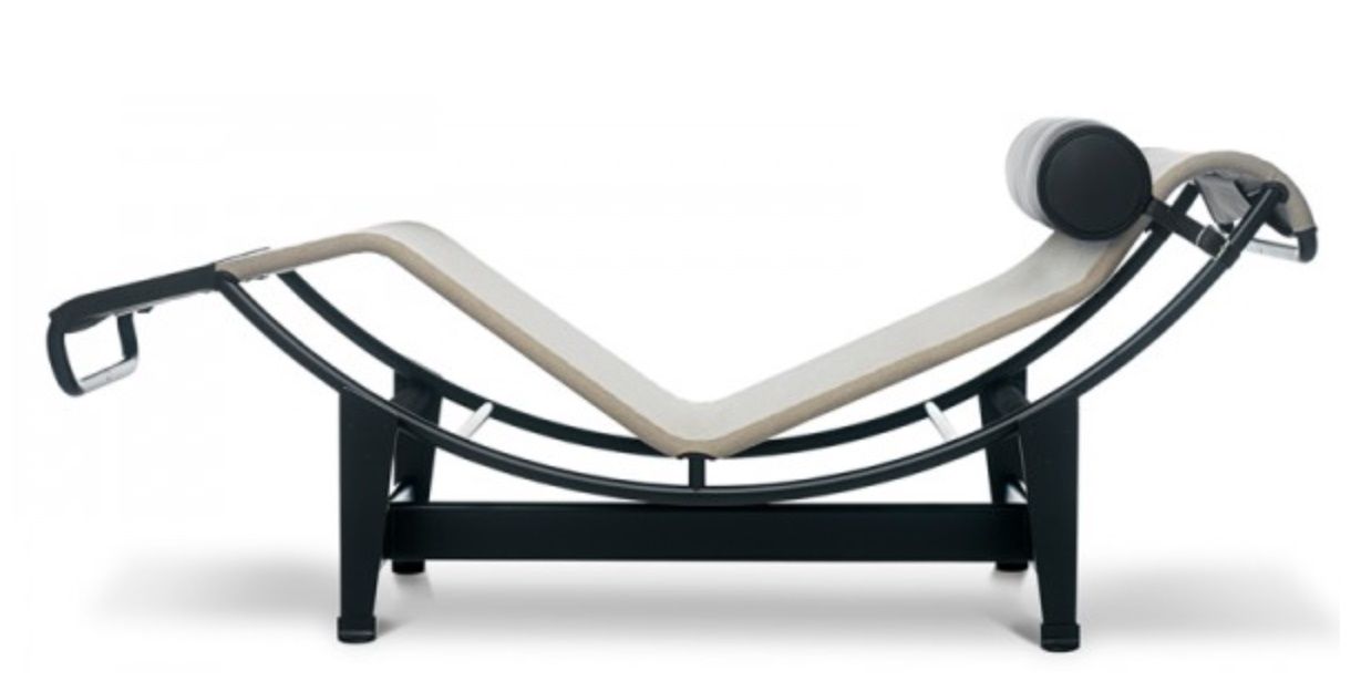 4 Chaise Longue à reglage continu Liege Reißfestem Leinen Cassina