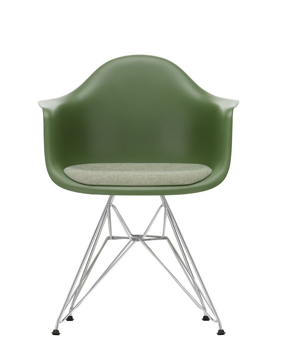 Eames Plastic Arm Chair DAR Stuhl mit Sitzpolster Vitra