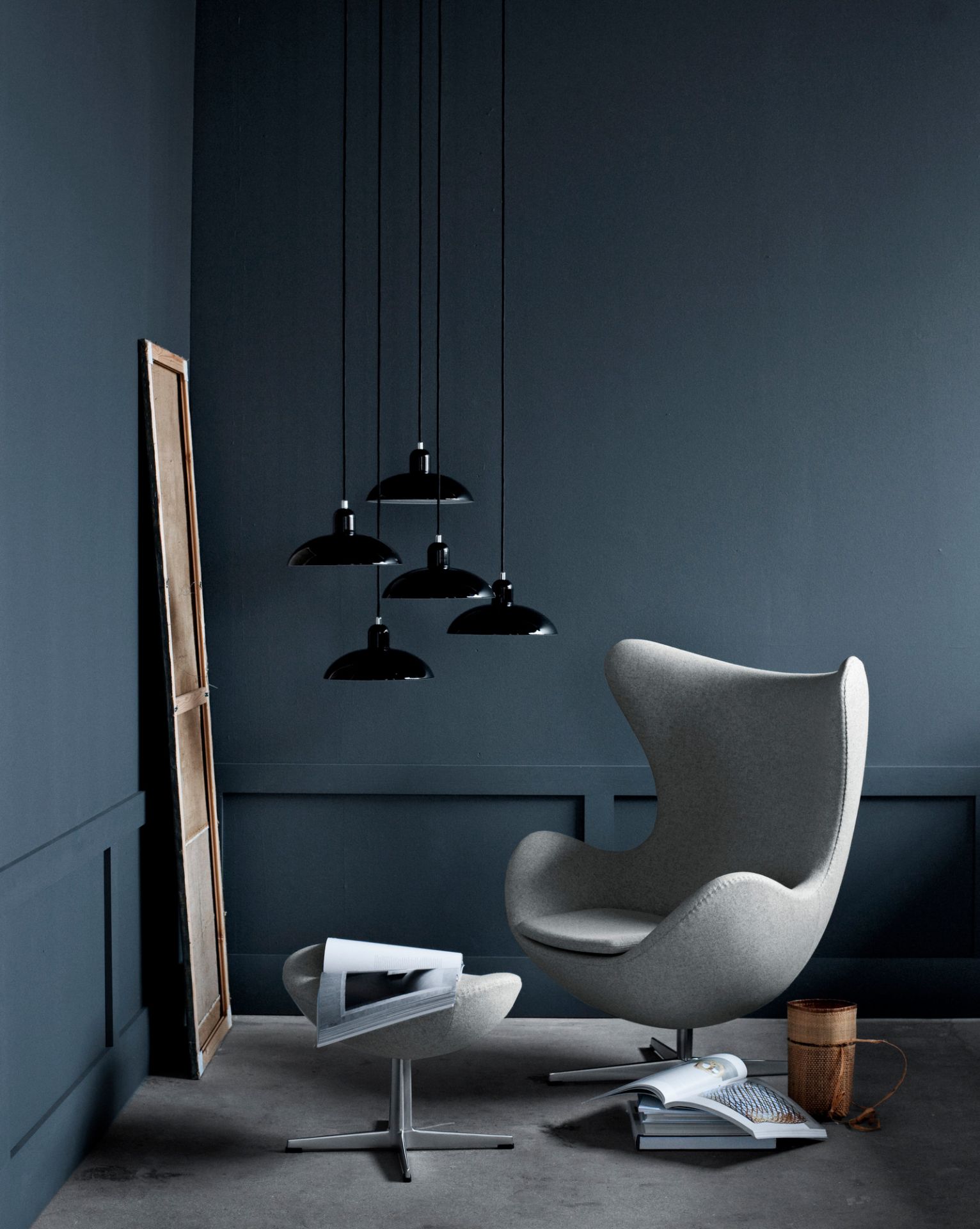6631 P Pendelleuchte SCHWARZ MATT KAISER idell Fritz Hansen EINZELSTÜCK