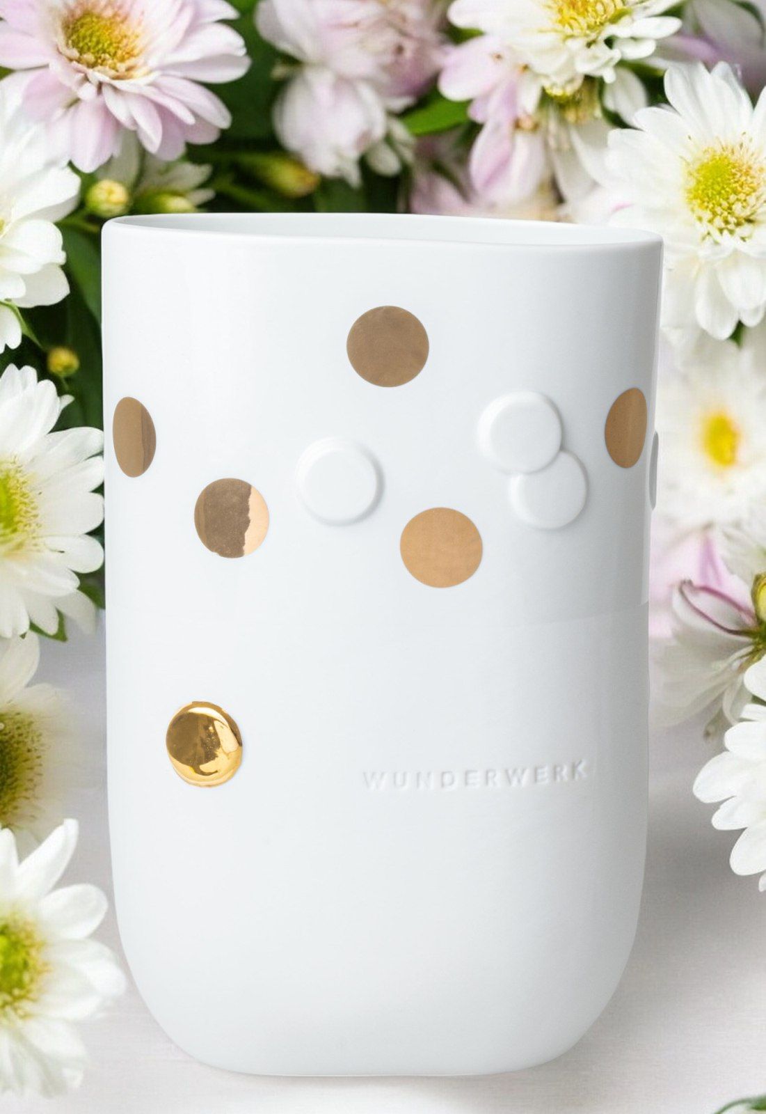 Goldener Punkt Vase Wunderwerk Räder 