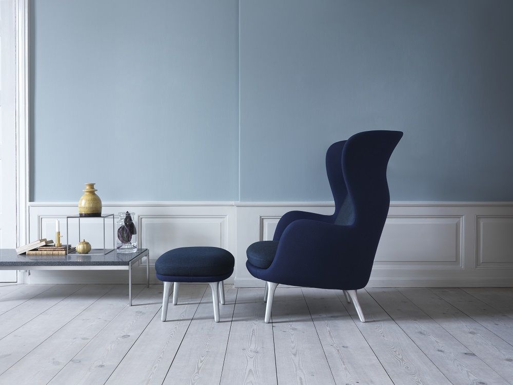 JH11 / JH12 Fußhocker für Ro Sessel Fritz Hansen