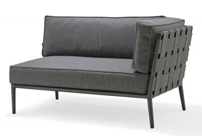 Conic Outdoor 2-Sitzer Modulsofa links Cane-Line