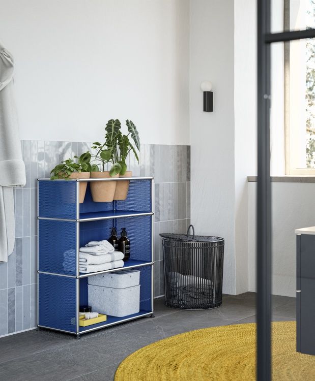USM Haller Inos Box tief mit Unterteilung quer / längs 