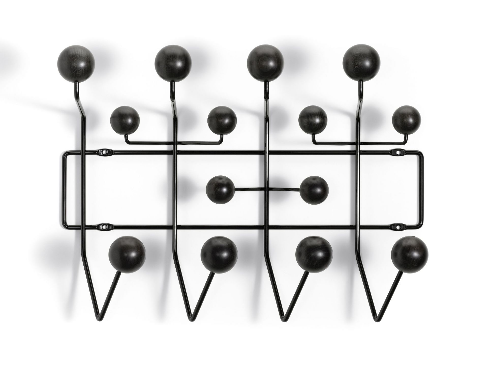 Eames Hang it all Garderobe Esche schwarz Vitra