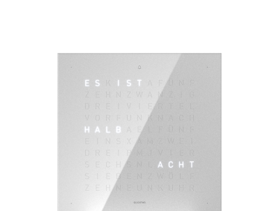 Frontcover für Earth 13.5 Tischuhr / Zeitobjekt Deutsch QLOCKTWO