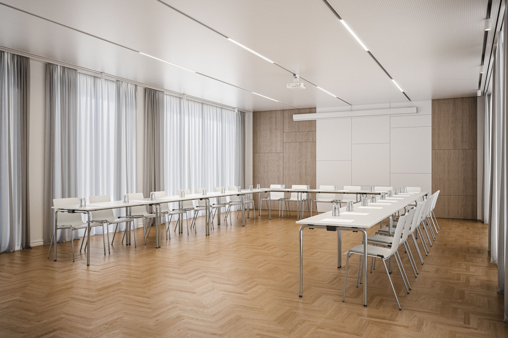 S 1196/1 Klappbarer Tisch Thonet 140 cm